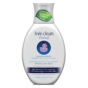 Live Clean Baby Bubble Bath y Wash 10 onzas Calming Bedtime 295ml 2 Pack