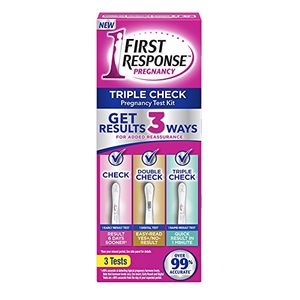 Primera Prueba Triple Check Test De Embarazo, 3 Count