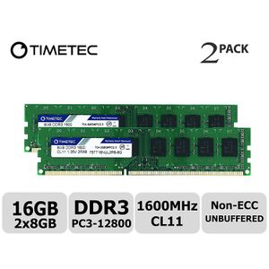 Timetec Hynix Ic 16gb Kit (2x8gb) Ddr3 1600mhz Pc3-12800...