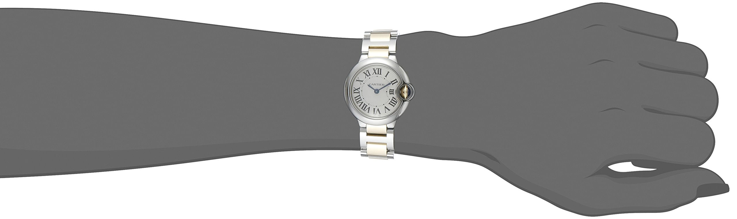 Reloj Cartier W69007z3 Ballon Bleu Para Mujer De Acero In