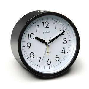 Peakeep Reloj Despertador Analógico Silencioso De 4 Pulga...