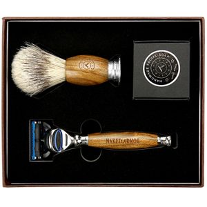 Maquinilla De Afeitar De Madera De Lujo Kit De Afeitado H...
