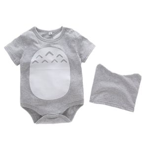 Estilos Niño Bebé Niño Pequeño Totoro Manga Corta Romper...