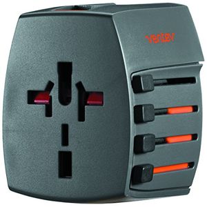 Ventev global chargehub 300 con 4 terminales con configuraciones 2 puertos usb