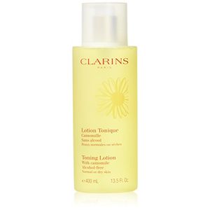 Loción tonificante Clarins con manzanilla piel seca y normal 135 onzas