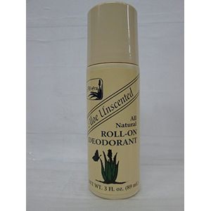 Alvera Aloe Unscented All Natural Roll On Deodorant 3 onzas 6 por caja