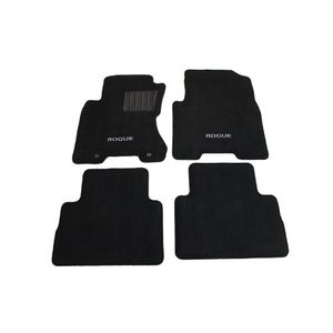 Genuine Nissan Accessories 999E2GX000 Black Alfombra de piso alfombrado de 4