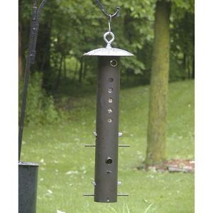 Pájaro de la elección aves oso proof feeder 8 x 8 x 25 12 color café