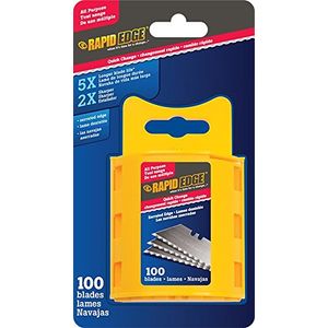 Cuchillas de cuchilla de uso general Serrate para todo uso Rapid Edge 100 cuchillas 1Pack