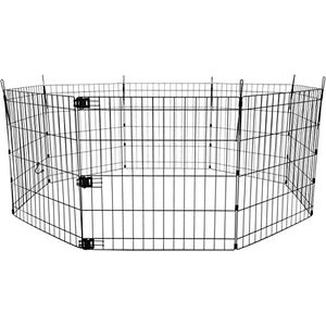 AmazonBasics Plegable Metal Pet ejercicio y parque infantil