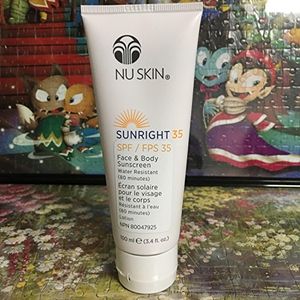 Nu skin nuskin sunright bodyblock spf 35  protector facial y corporal solar  100 ml