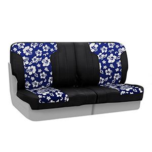 Coverking Funda de asiento trasero adaptable para ciertos modelos Nissan Sentra Neoprene Hawaiian Blue