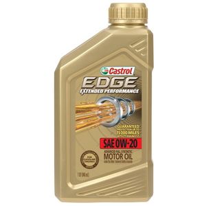 Castrol 06240 EDGE Extended Performance 0W20 Aceite de motor sintético completo avanzado 1 paquete de Quart 6