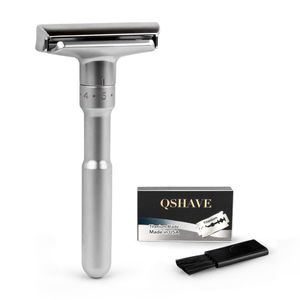 Qshave Razor De Seguridad Clásico De Doble Borde Ajustabl...