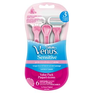 Sensible 3 cuchillas Gillette Venus mujer, maquinillas de afeitar desechables 6