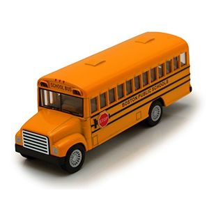 Autobús escolar Boston City Schools Puerta de apertura de 5 pulgadas Escala 1:64 Diecast