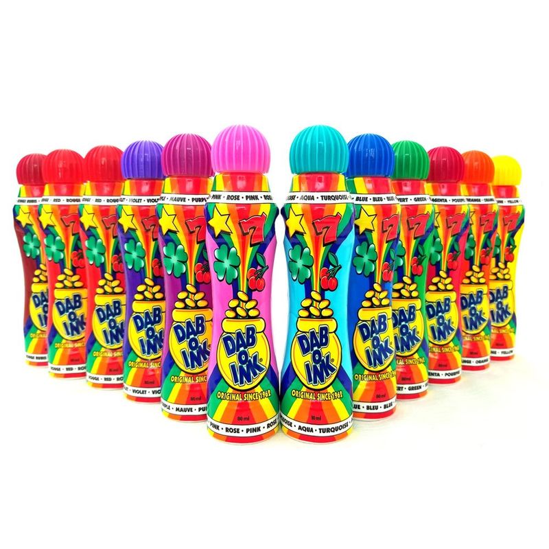 daboink marcadores para bingo Dauber 3 oz Paquete de 12 varios