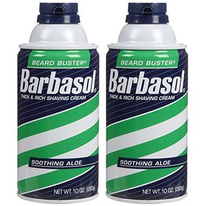 Crema de afeitar Barbasol, Aloe calmante - 10 oz - 2 pz