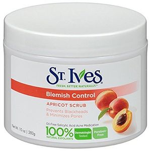 Exfoliante de albaricoque St Ives Blemish Control 10 Oz (paquete de 3)