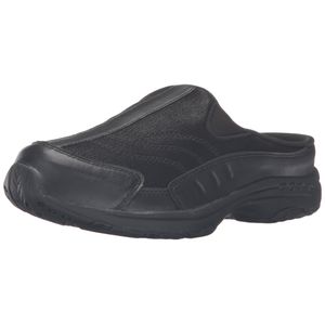 Easy Spirit Women's Traveltime Zueco, Negro / Cuero Negro...