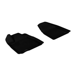 3D MAXpider Front Row Custom Fit Alfombra de piso AllWeather para ciertos modelos Acura MDX Kagu Rubber Black
