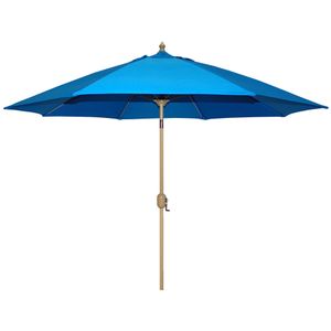 Tropishade Auto Tilt 9 Ft Paraguas De Aluminio 8 Costilla...
