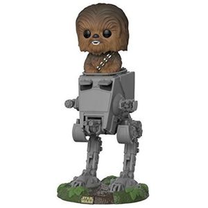 Funko Pop Deluxe: Star Wars-Chewbacca en juguete coleccionable de AT-ST