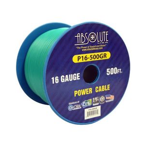 Absoluto EE. UU. P16-500GR 16 Calibre 500 pies Bobina Cable de alimentación primaria (verde)