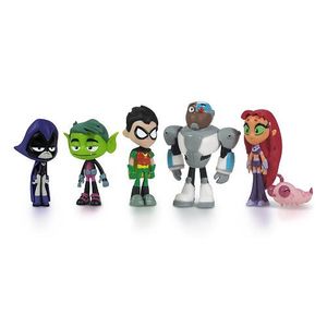 Teen Titans Go Figura de acción de los Jóvenes Titanes (Paquete de 6), 2 pulgadas
