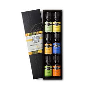 Set de 6 aceites de fragancias frutales naranja mango manzana mora azul plátano y pera 034 fl oz 10ml