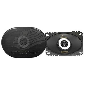 Lanzar DCT462 Distinct Series 4 x 6 pulgadas 120Watt 2Way Juego de altavoces coaxiales de 2
