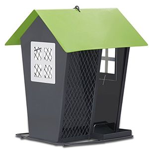 Perky pet 420 gray semillas duo comedero para pájaros antiardillas