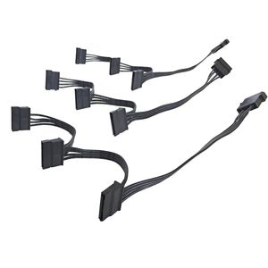 (paquete De 3) 4 Ide Molex A 3 X 15 Pines Sata Power Y-ad...