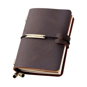 Cuaderno Recargable Del Viajero Hecho A Mano, Cuaderno Di...