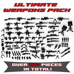 Ultimate Weapons Pack 115 Armas y accesorios para Toy Custom Brick Minifigures
