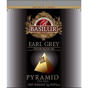 Basilur pirámide bolsas de té colección hojas biodegradables sobres de lujo en papel sobres 50 sobres