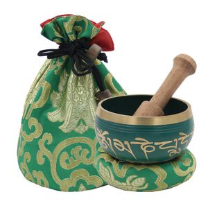 Dharmaobjects ~ Tibetano Om Mani Set De Cuenco ~ Con Mazo...