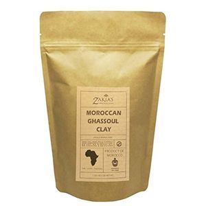 Ghassoul Lava Clay Mask  Mascarilla Facial Natural Orgánica y Tratamiento para el Cuidado de la Piel 1 Lb