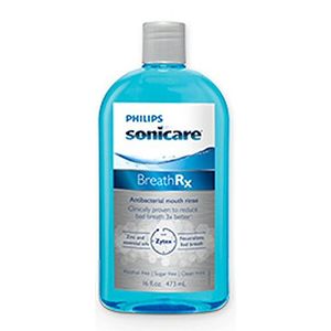 Enjuague bucal antibacteriano BreathRx (botella de 33 onzas), tamaño grande y económico.