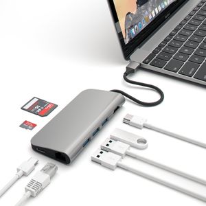 Satechi Adaptador De Puerto Múltiple De Aluminio 4k Hdmi...
