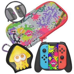 Hori Splatoon 2 Deluxe Splat Pack Con Calamar Trigger Gri...