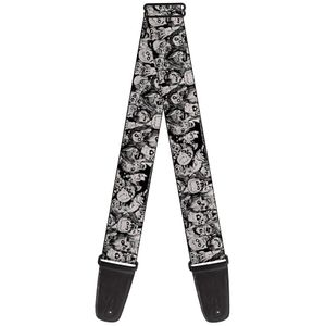 Buckle-down Gs-w32616 Correa De Guitarra  Zombie Skulls S...