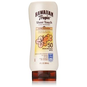 Protector solar Hawaiian Tropic Sheer Touch SPF 50 Plus 8 oz (paquete de 2)
