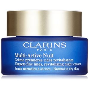 Clarins multiactive normal para piel seca crema de noche 17 onzas