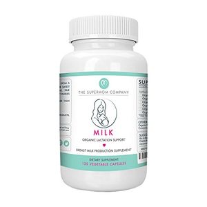 Leche completa orgánica lactancia fórmula 120 cápsulas vegetarianas por botella