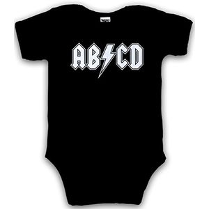 Baby ABCD Creeper Funny Metal Band Rock Logo Romper para bebés y niños pequeños