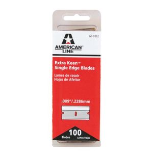 Navaja de afeitar americana 66  0362 afilado único cuchillas de afeitar de borde extra 100pack