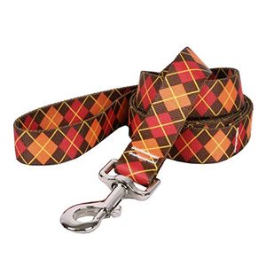 Diseño de perro amarillo Argyle Fall Dog Leash
