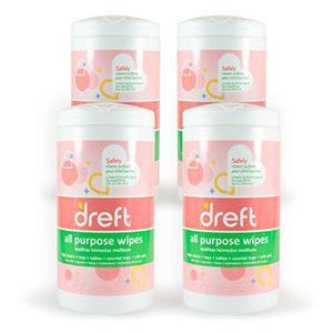 Dreft MultiSurface AllPurpose Toallitas de limpieza suaves para Baby Toys High Seat Chair y más