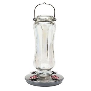 Perky pet 8132  2 starglow clásico de vidrio colibrí alimentador